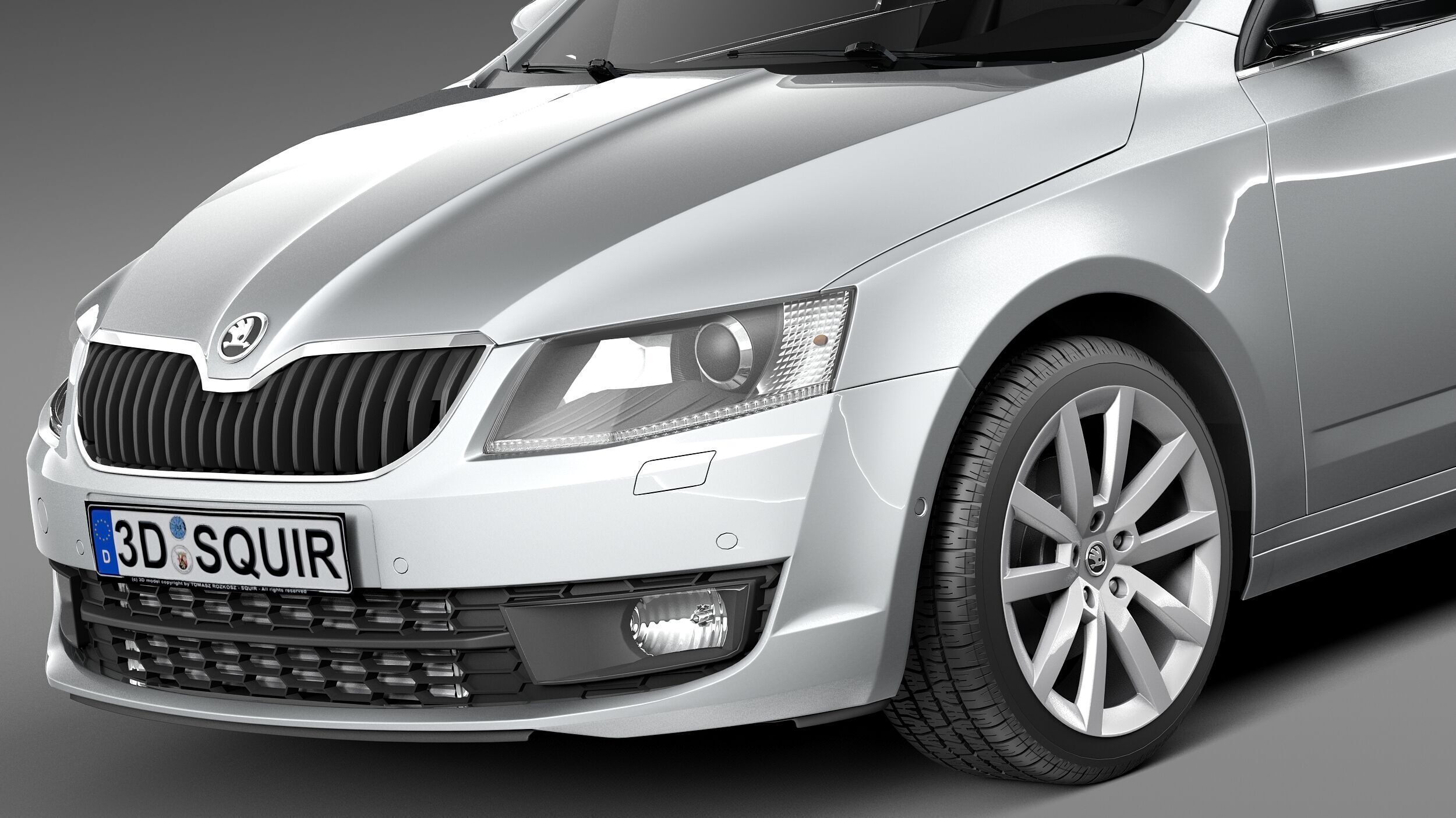 Skoda Octavia Sedan 2013 3D model_2