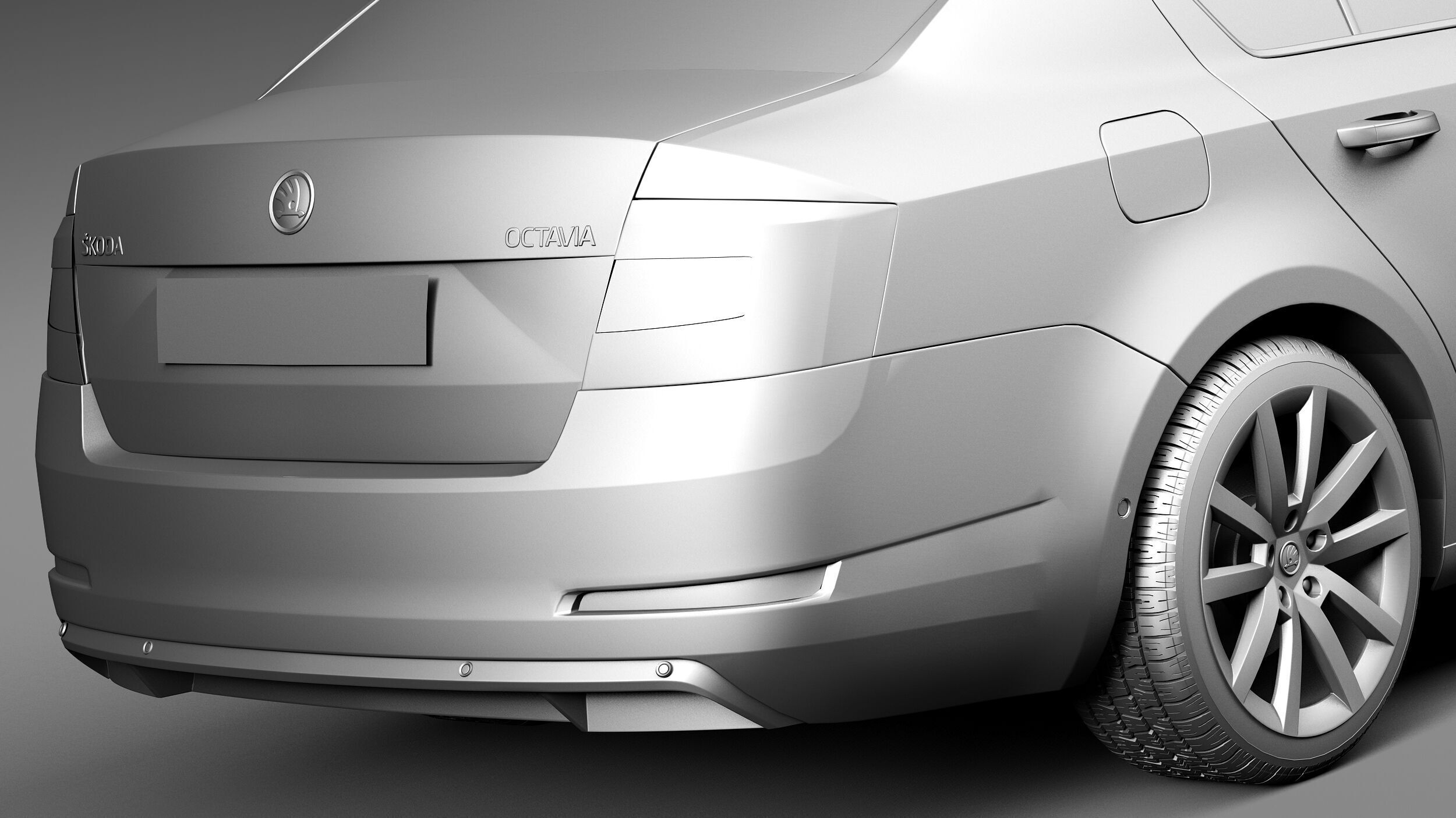 Skoda Octavia Sedan 2013 3D model_11