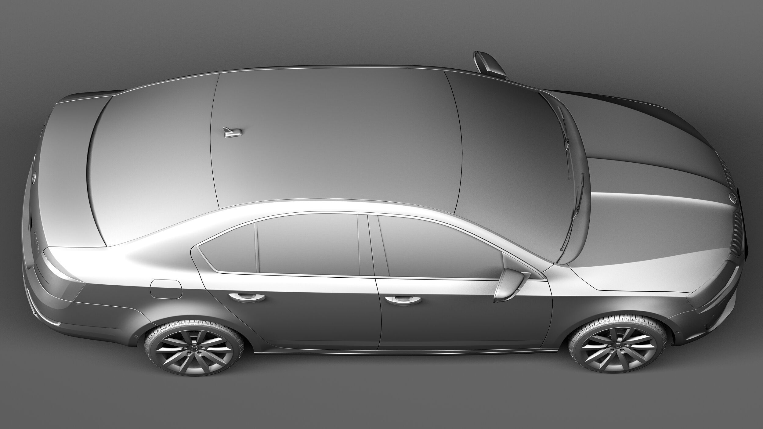 Skoda Octavia Sedan 2013 3D model_15