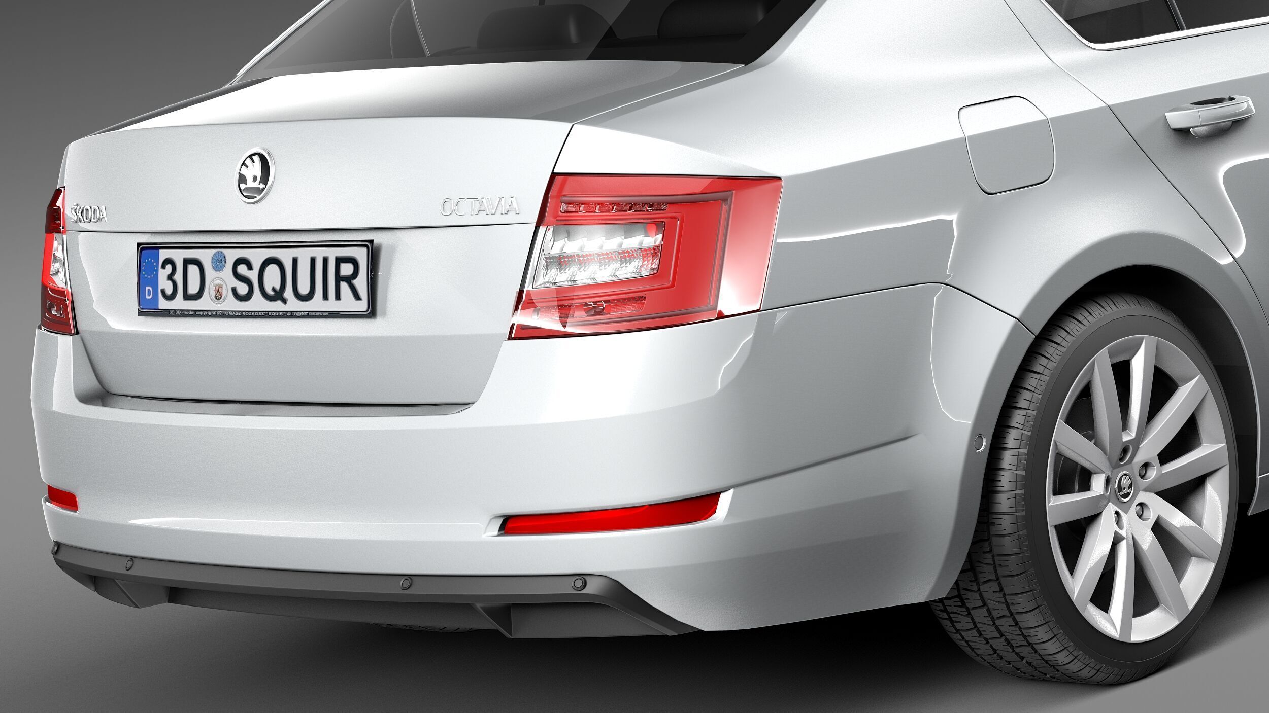 Skoda Octavia Sedan 2013 3D model_3