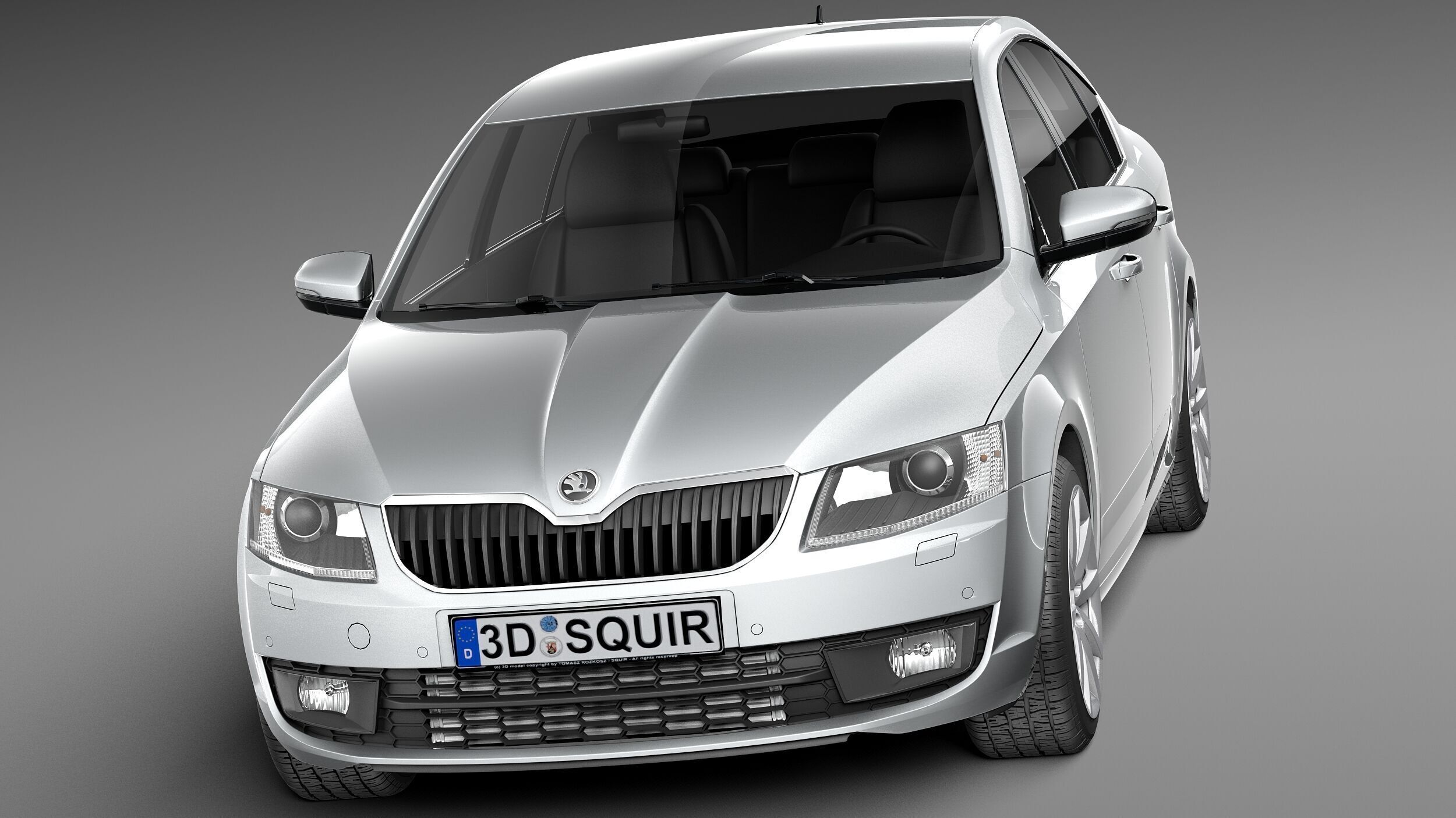 Skoda Octavia Sedan 2013 3D model_1