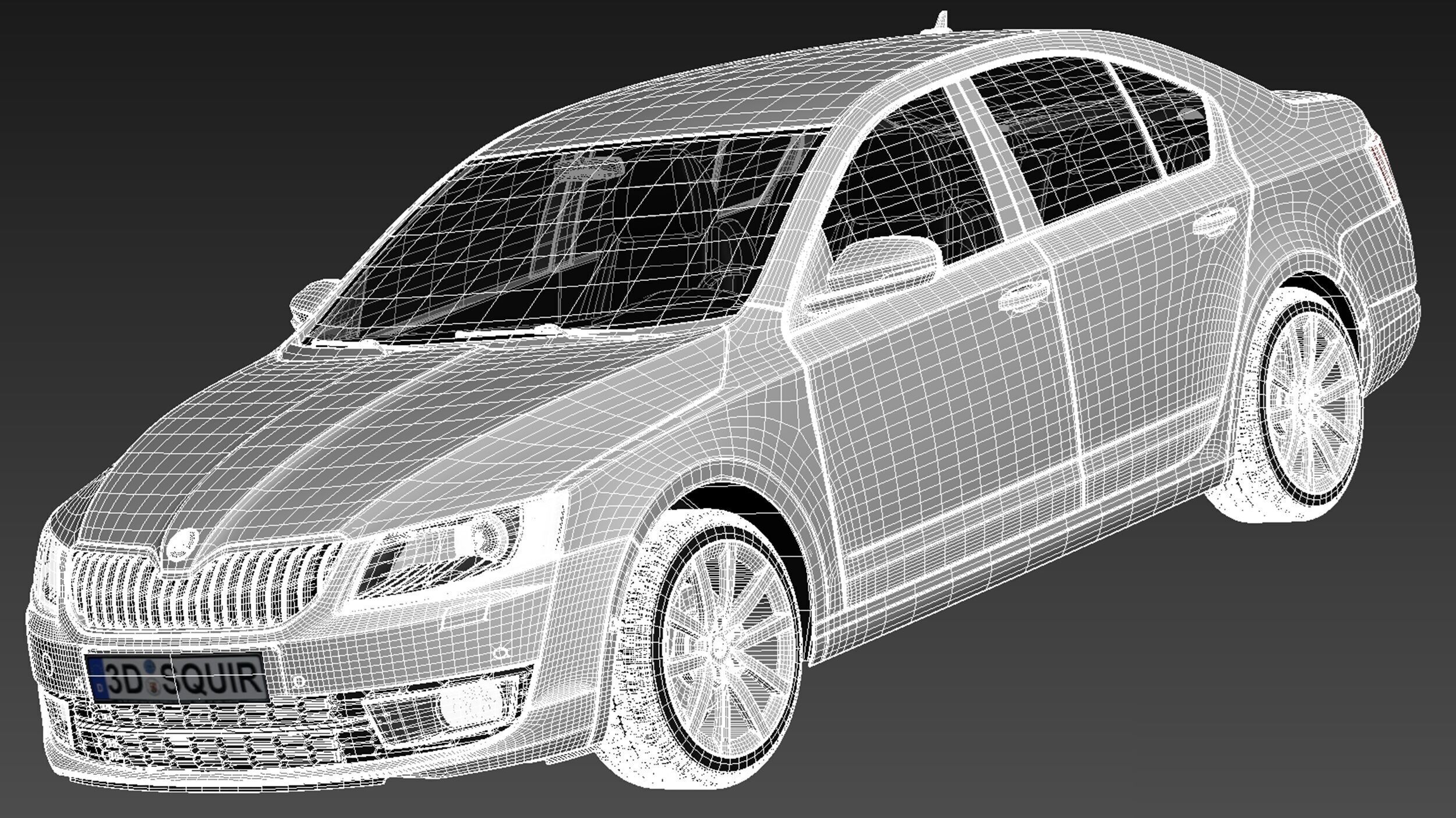 Skoda Octavia Sedan 2013 3D model_16