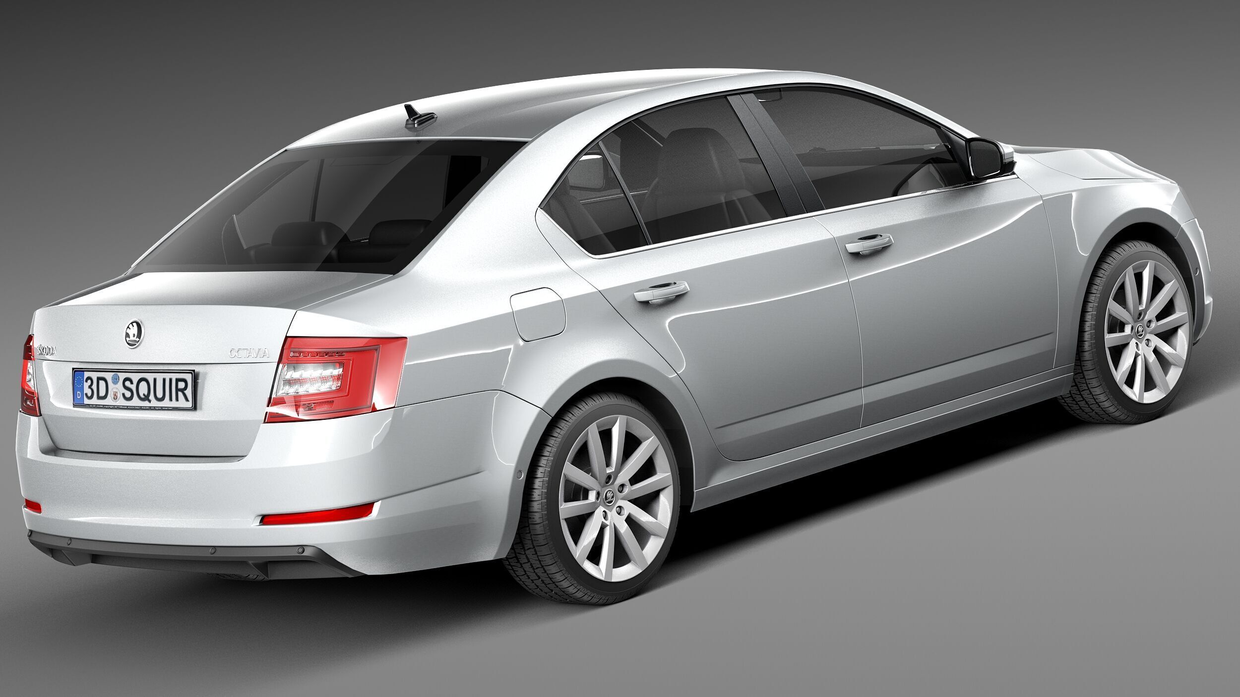 Skoda Octavia Sedan 2013 3D model_4