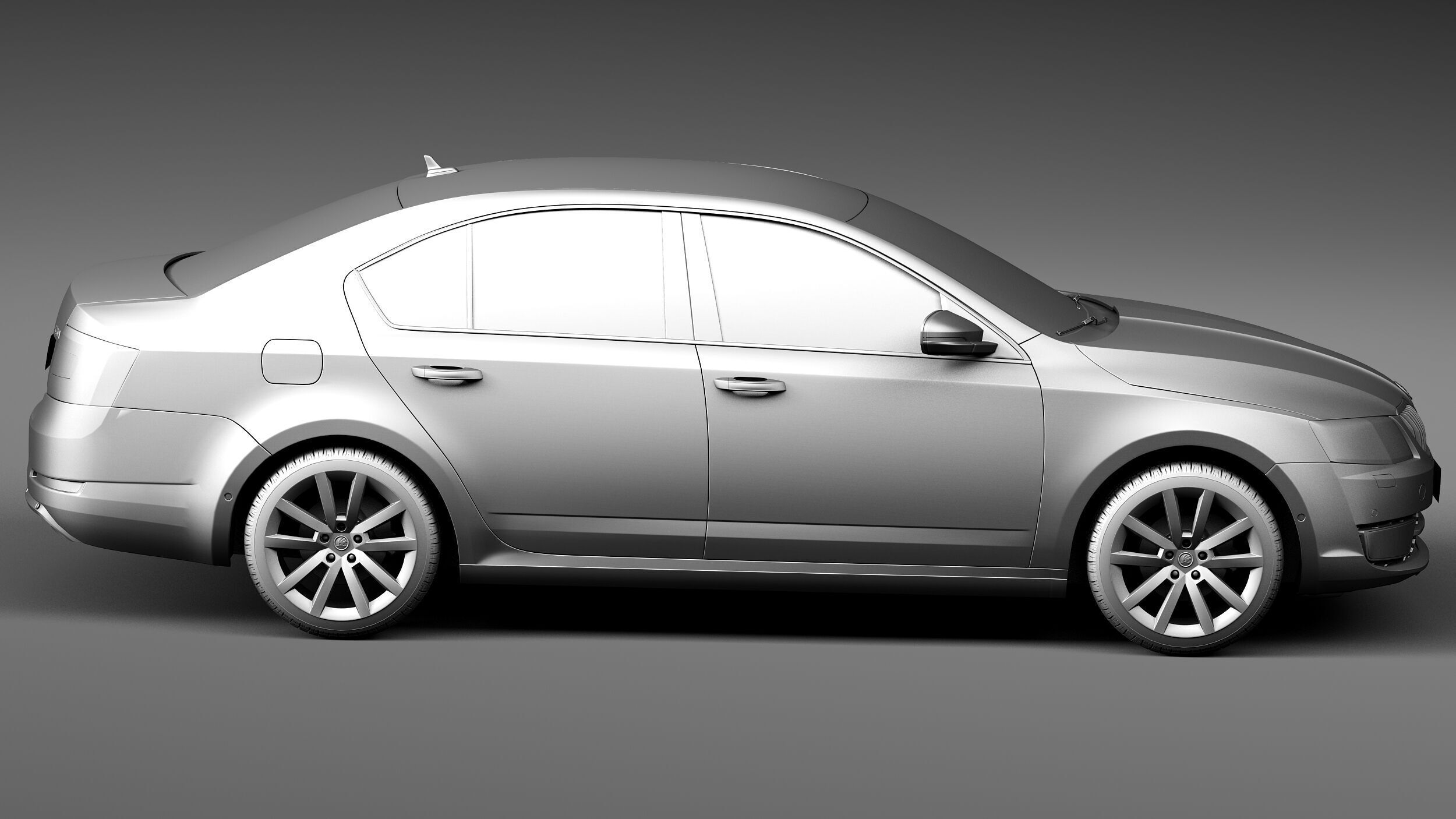 Skoda Octavia Sedan 2013 3D model_14