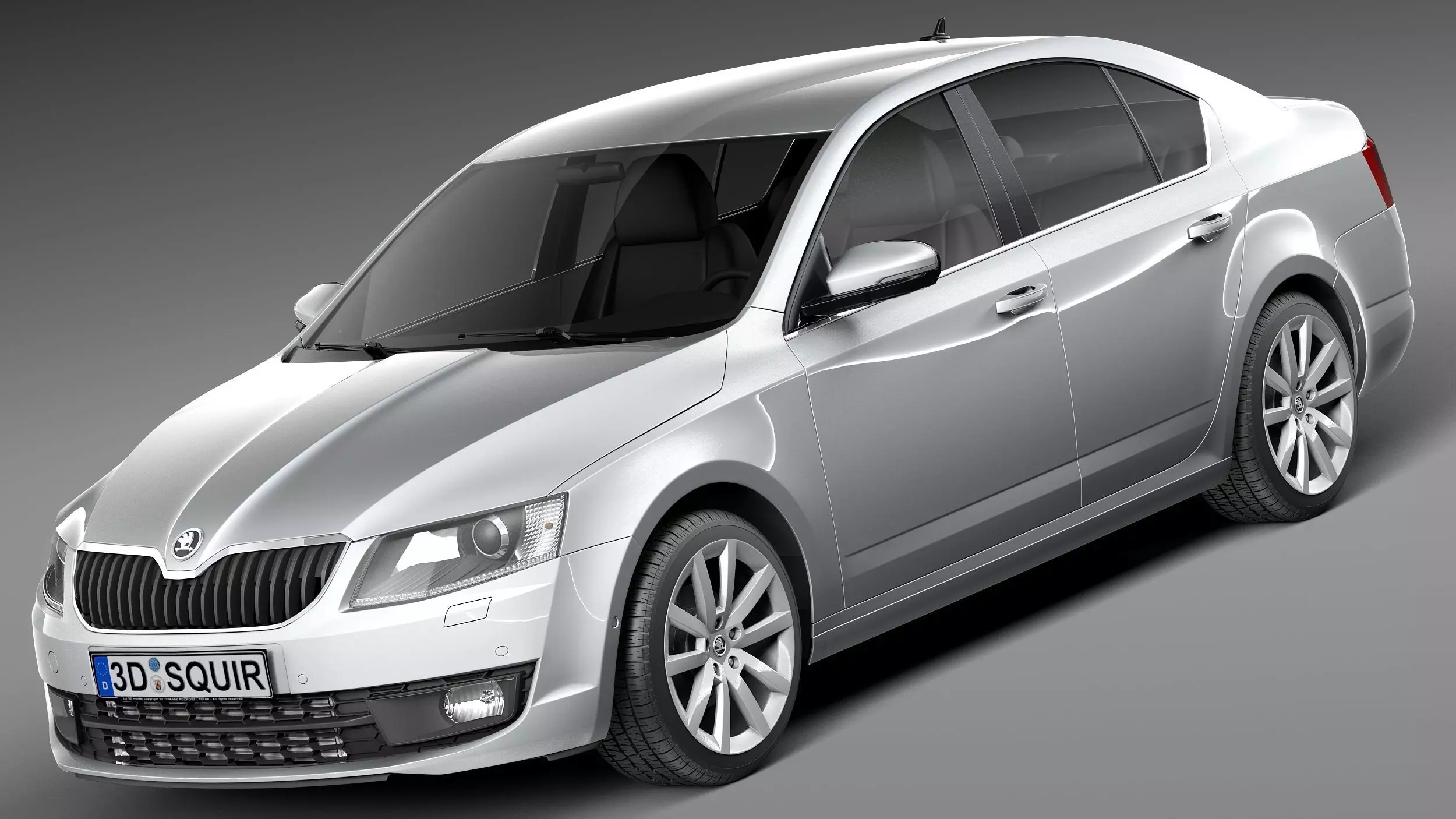 Skoda Octavia Sedan 2013 3D model_0