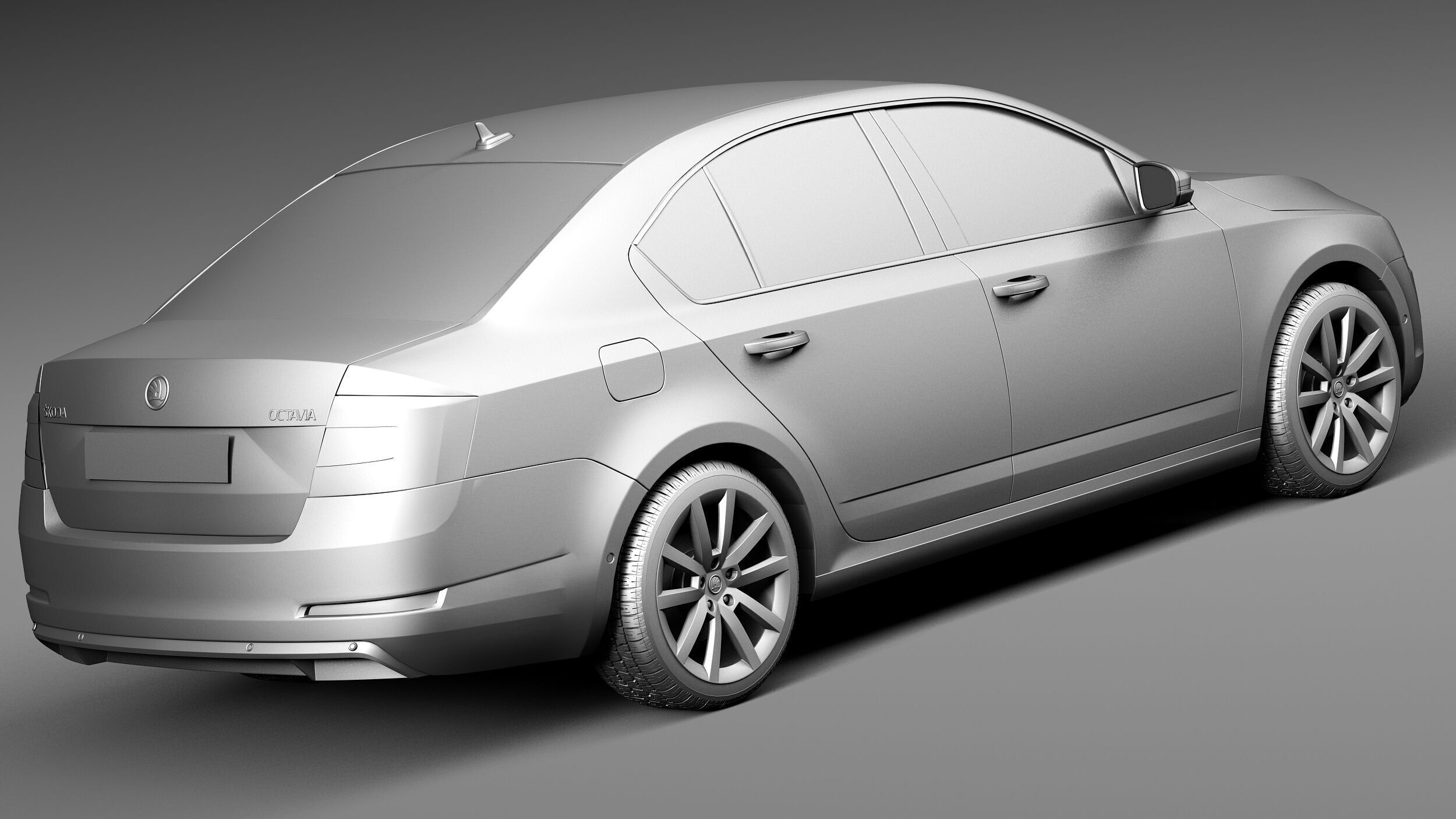 Skoda Octavia Sedan 2013 3D model_12