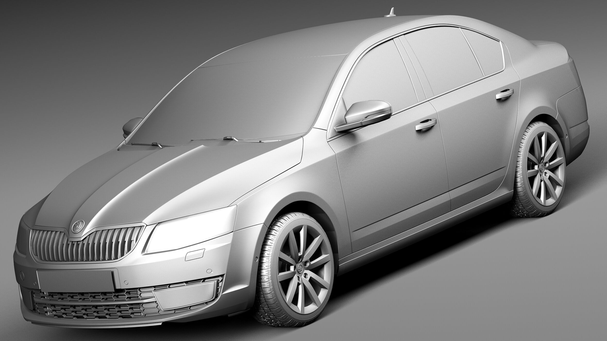 Skoda Octavia Sedan 2013 3D model_8