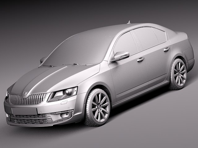 Skoda octavia 3d model