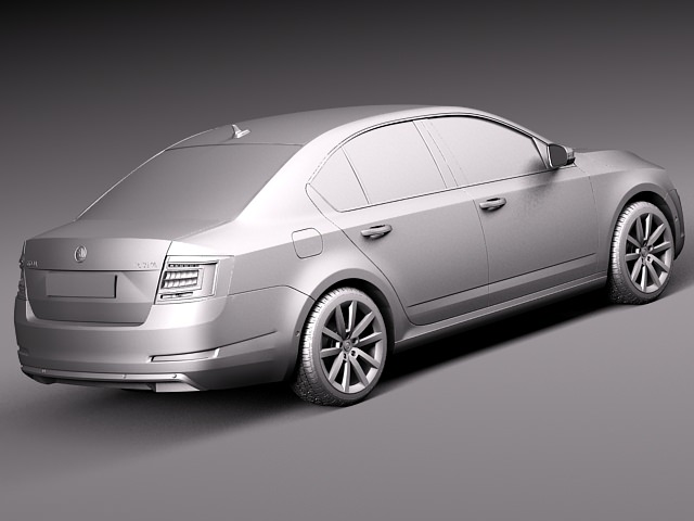 Skoda octavia 3d model