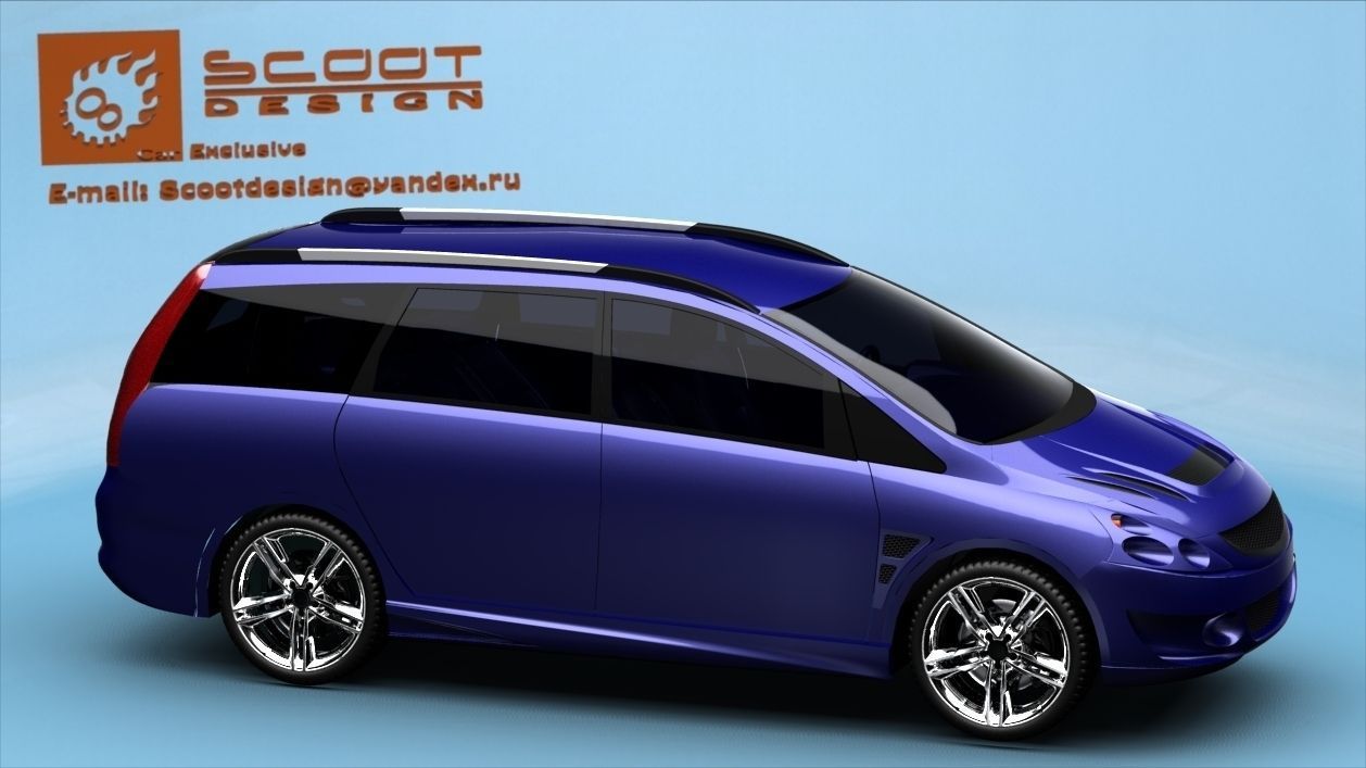 Mitsubishi grandis free 3D model | CGTrader