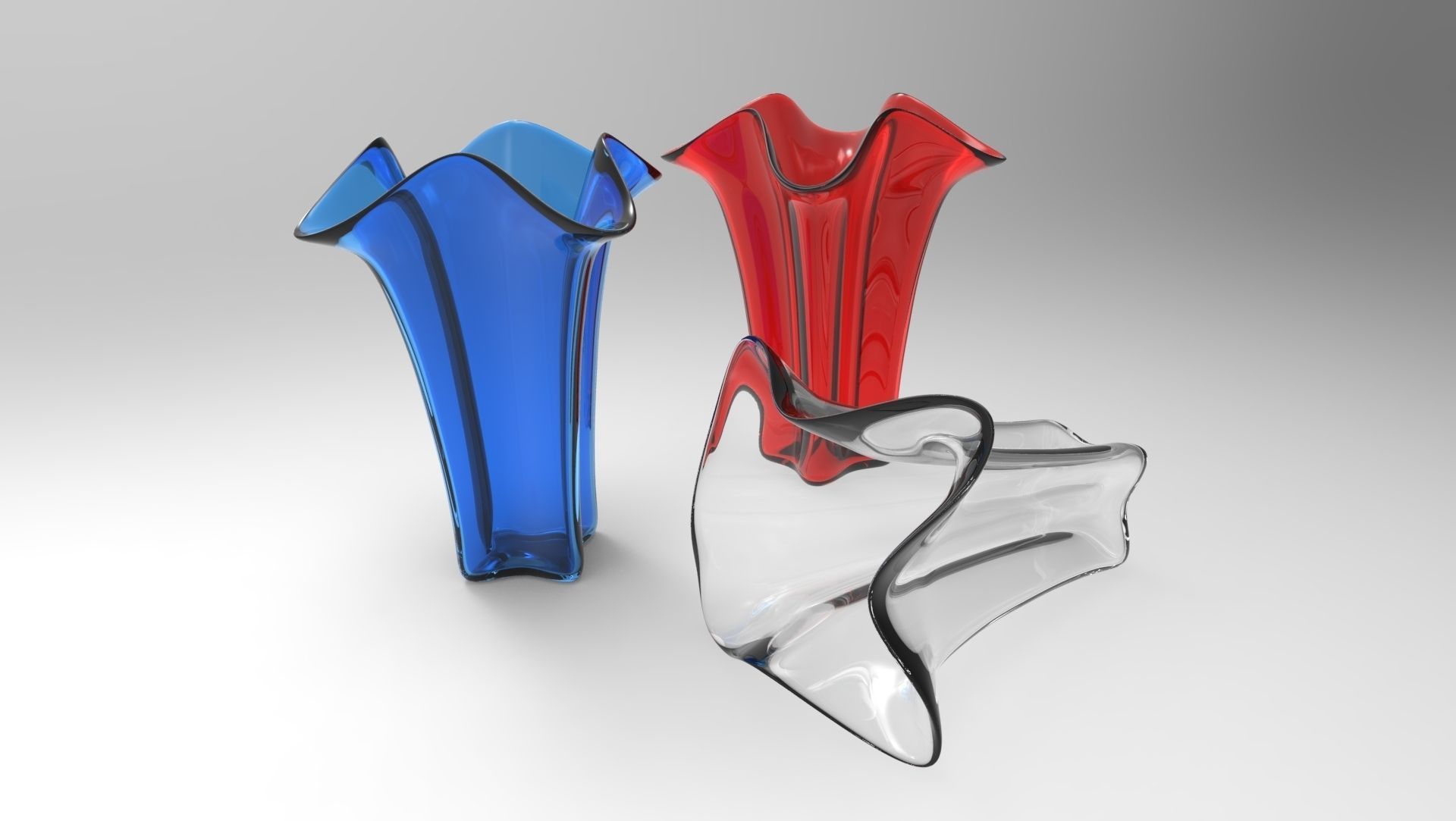 Glass Vase 3D model_3