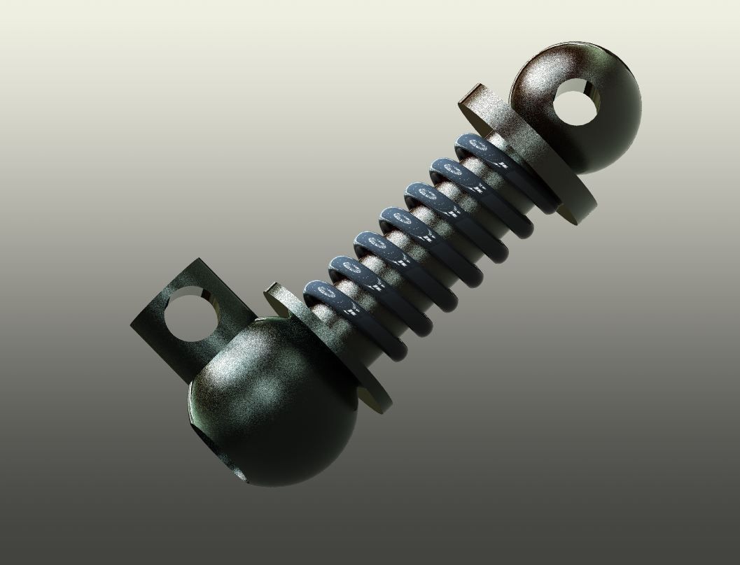 Ressort metal ball Free 3D model_1