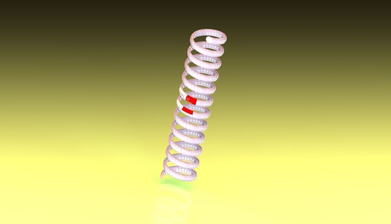 Ressort metal ball Free 3D model_3