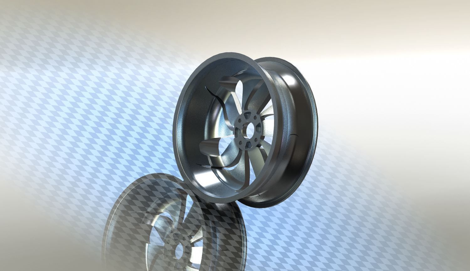 Car Rim Free 3D model_1