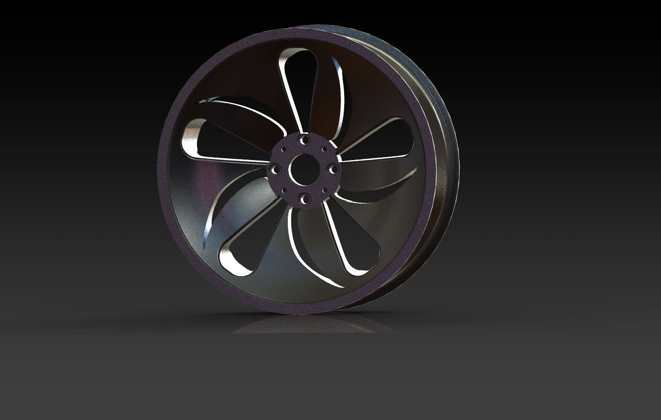 Car Rim Free 3D model_2