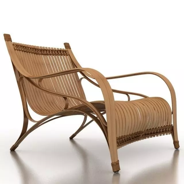 Bilah Bamboo ArmChair 3D model