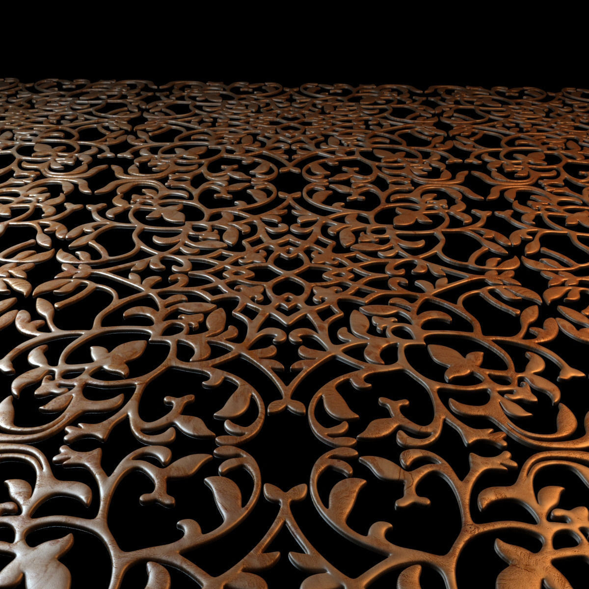 Wood decorative ceiling 3D model_6