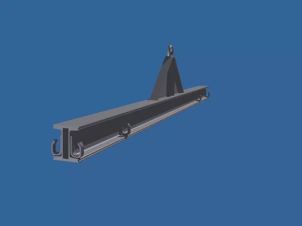 Percha para tubos HD Free 3D model