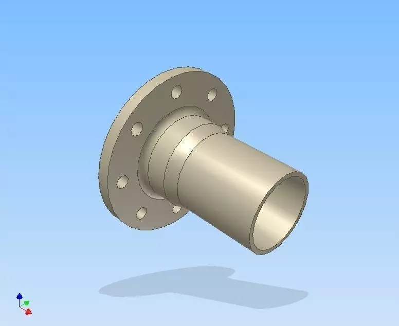 Brida ANSI B165 PRFV Free 3D model_0