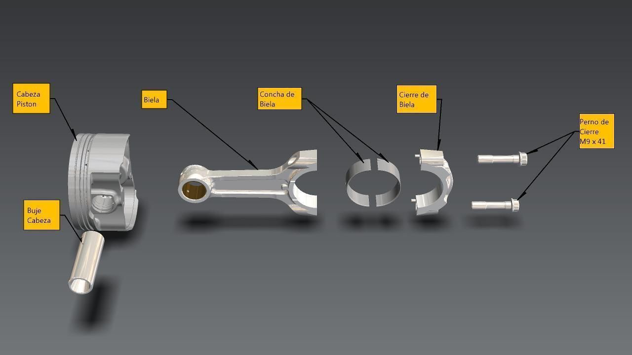Piston Assembly Instruction Free 3D model_1