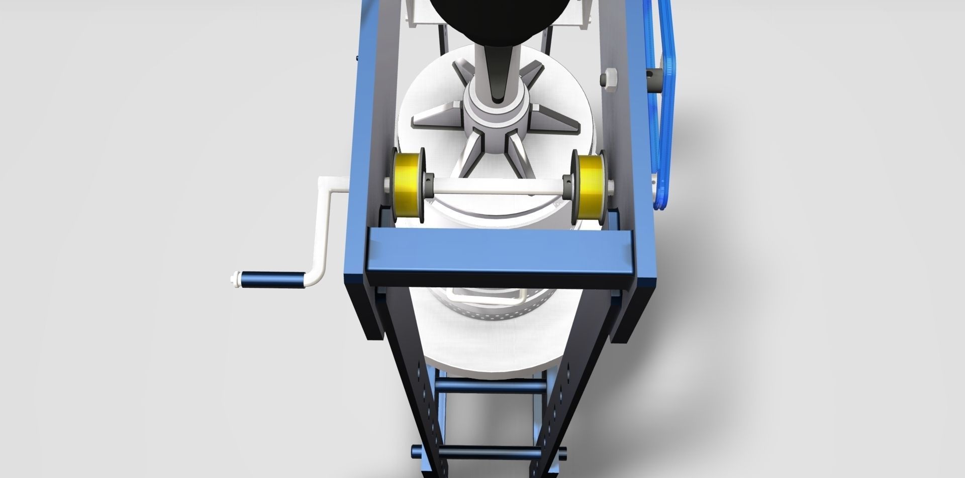 Semi-Automatic separator Press 3D model_10