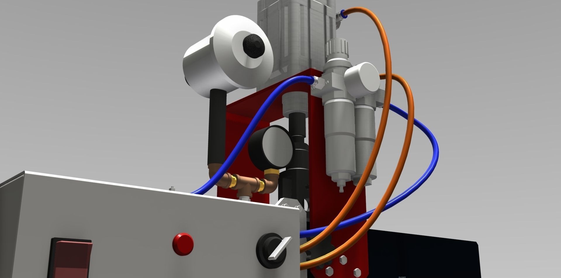 Semi-Automatic separator Press 3D model_2