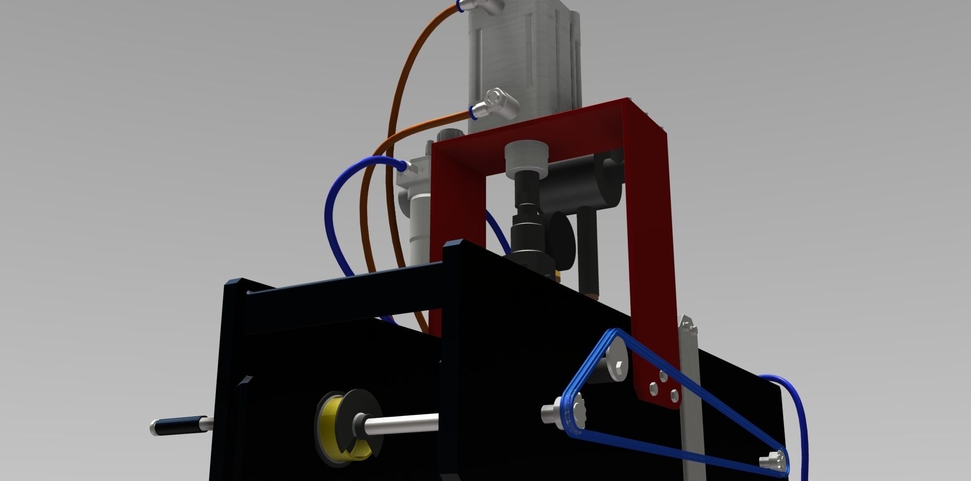 Semi-Automatic separator Press 3D model_4