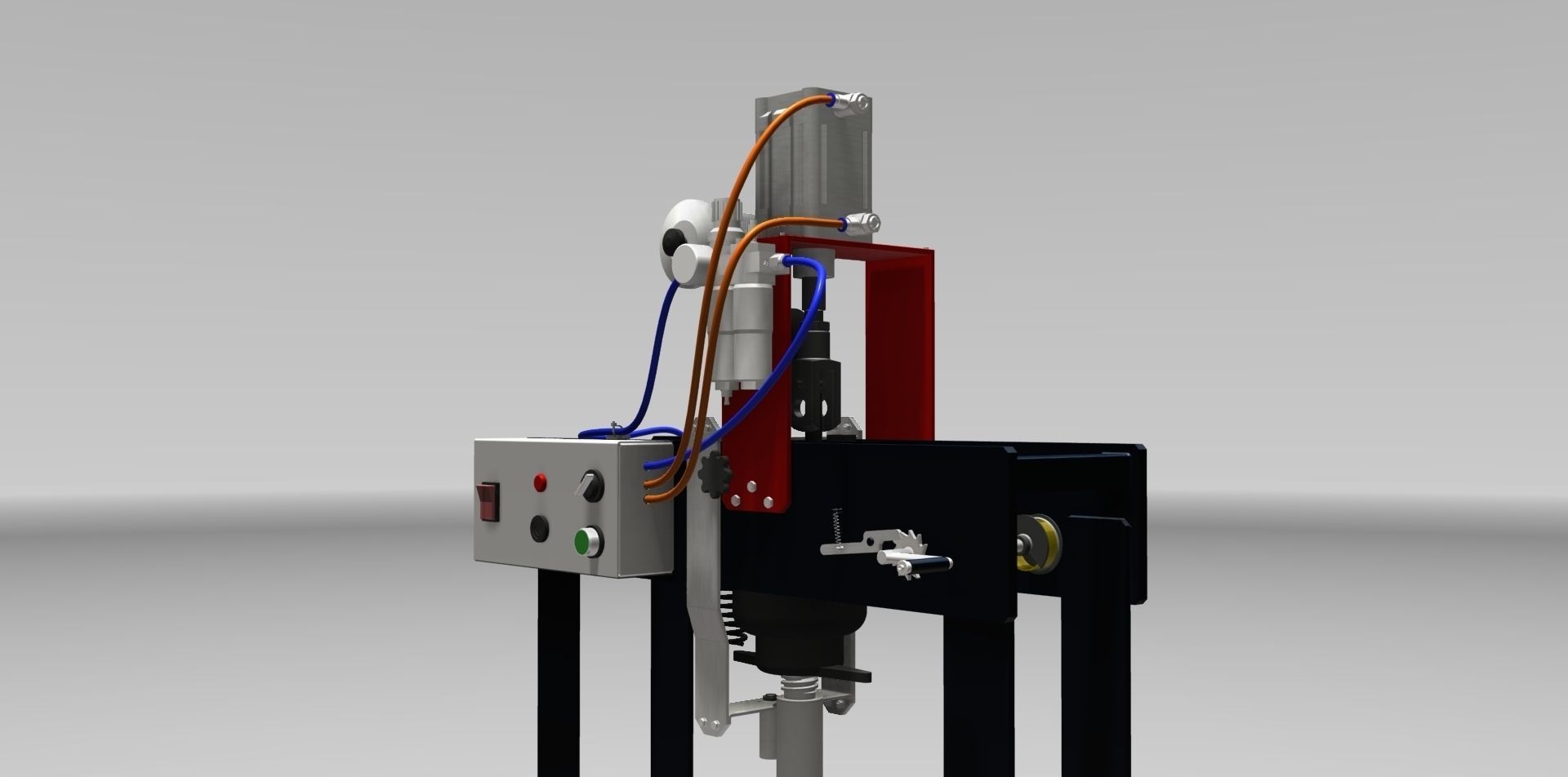 Semi-Automatic separator Press 3D model_7