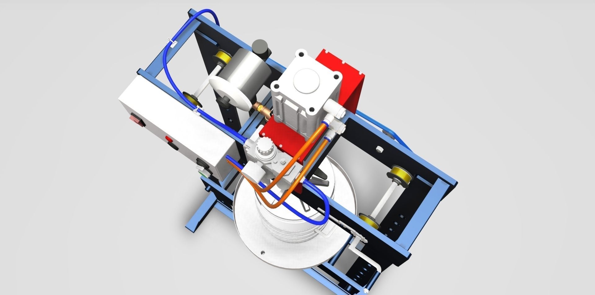 Semi-Automatic separator Press 3D model_1