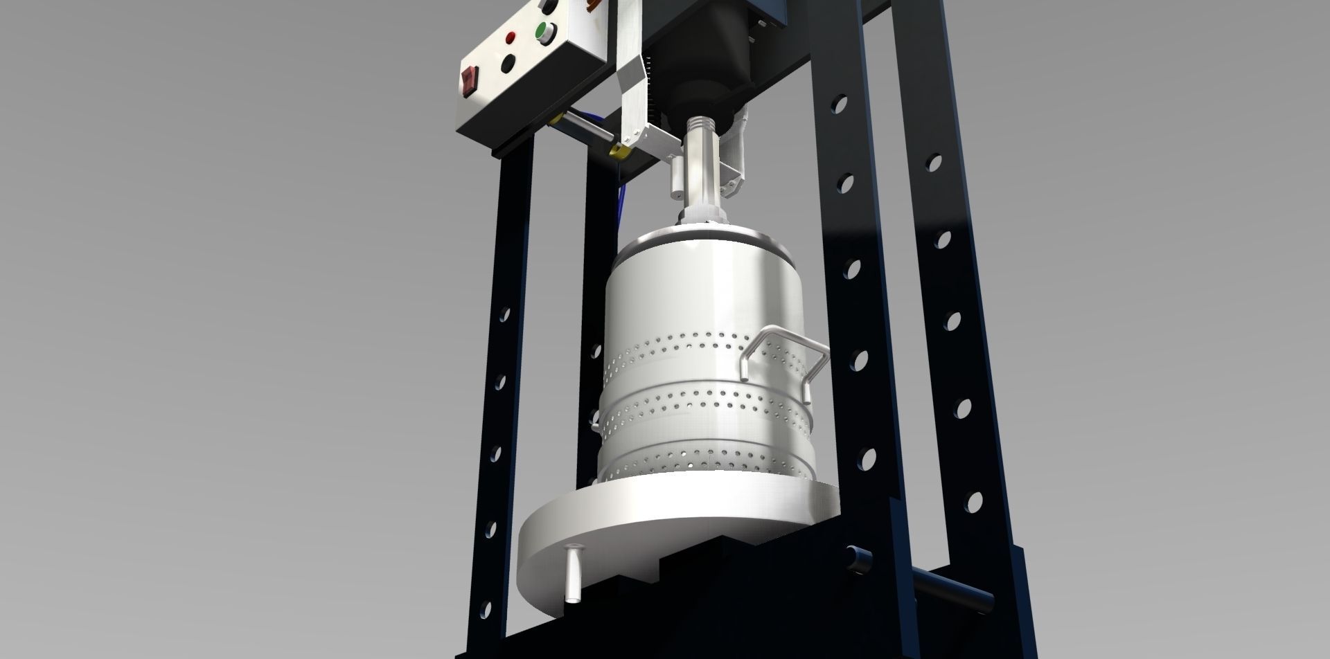 Semi-Automatic separator Press 3D model_5