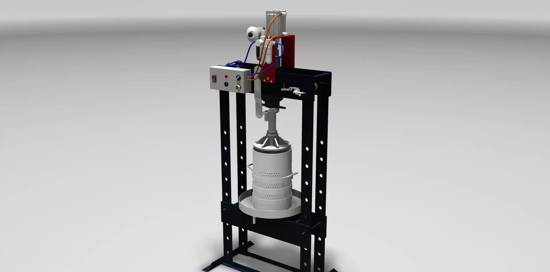 Semi-Automatic separator Press 3D model_0
