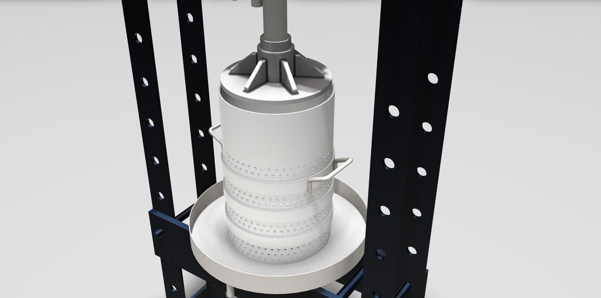 Semi-Automatic separator Press 3D model_3