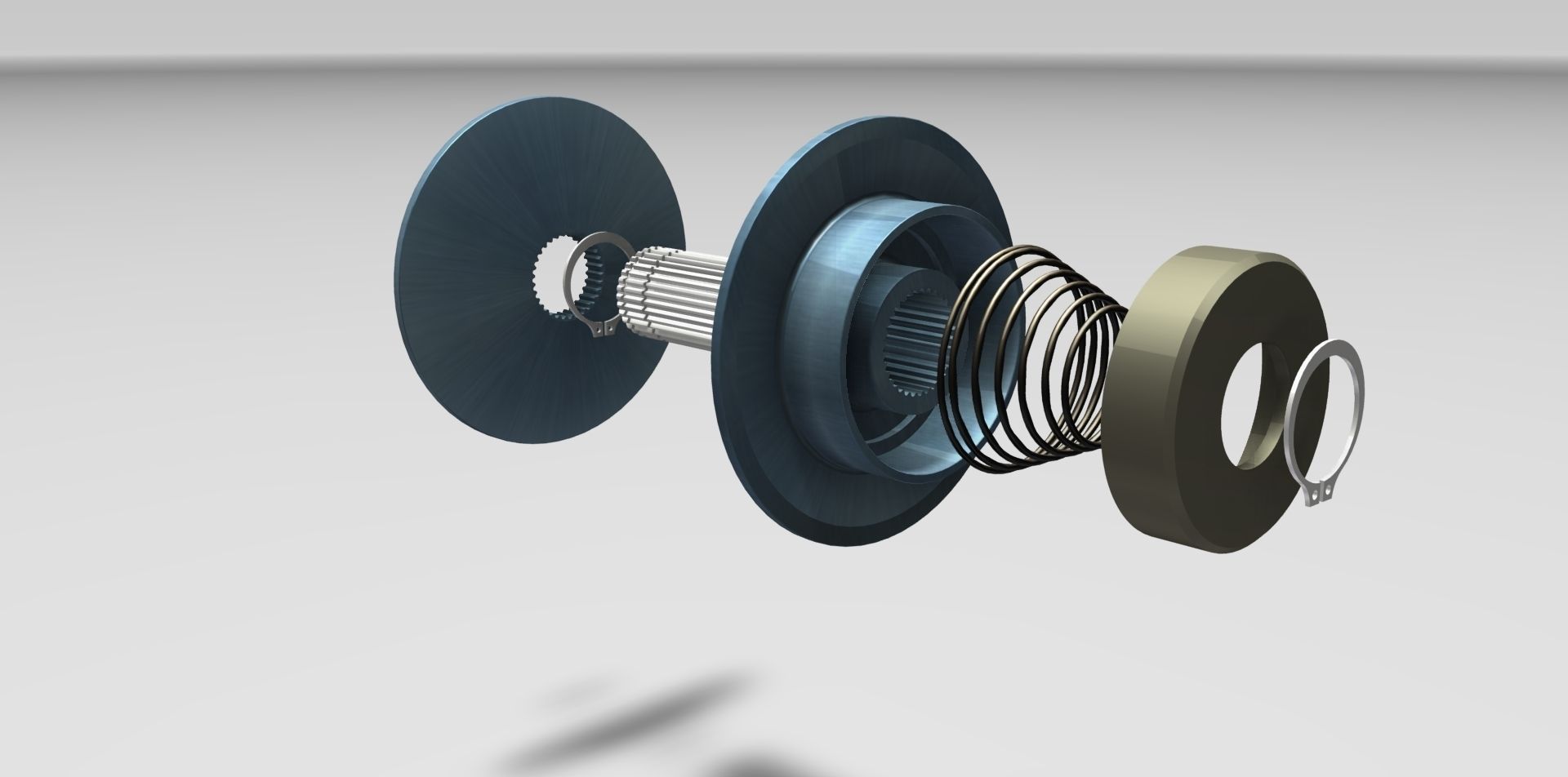 Variable Pulley - Spring Mechanism 3D model_3