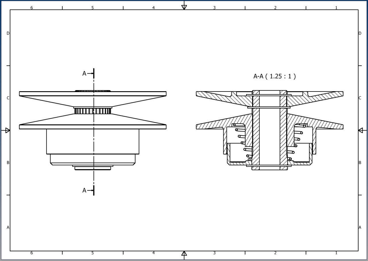 Variable Pulley - Spring Mechanism 3D model_1