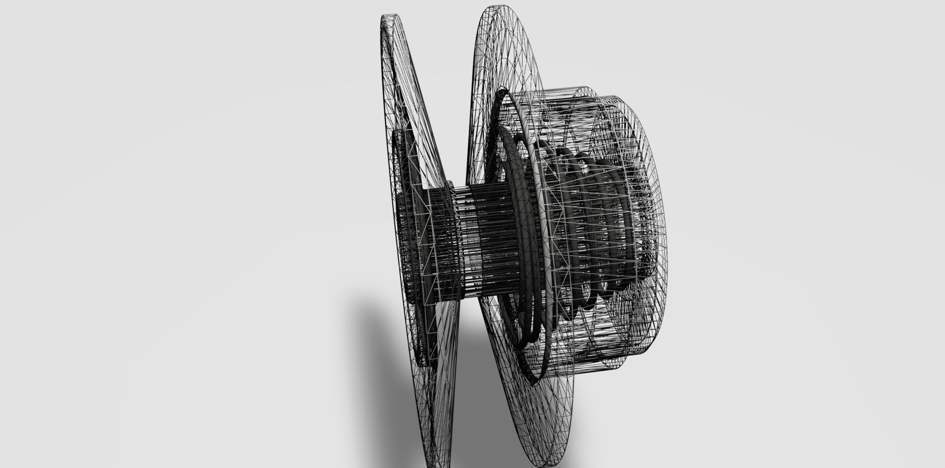 Variable Pulley - Spring Mechanism 3D model_4