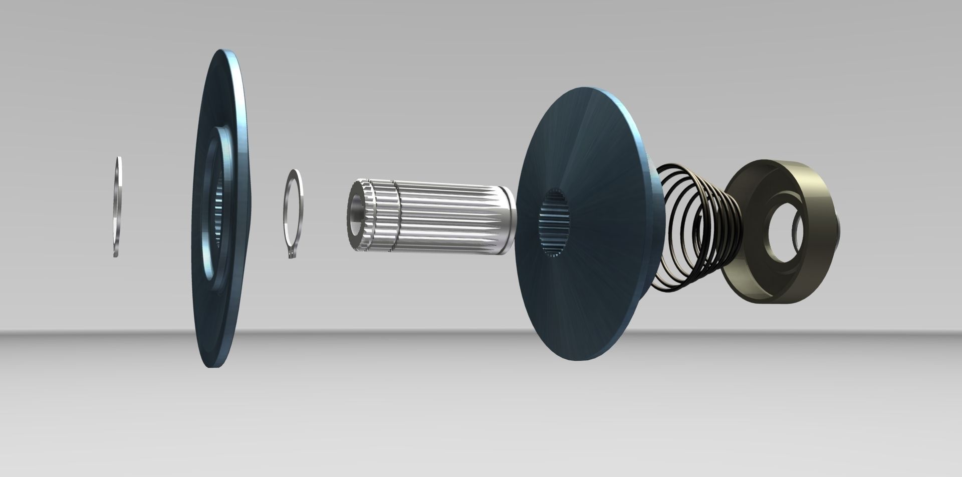 Variable Pulley - Spring Mechanism 3D model_2