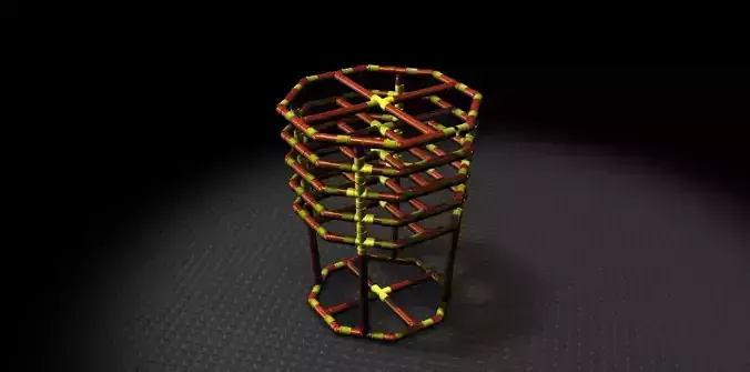 Organic Vinegar reactor Structure Free 3D model
