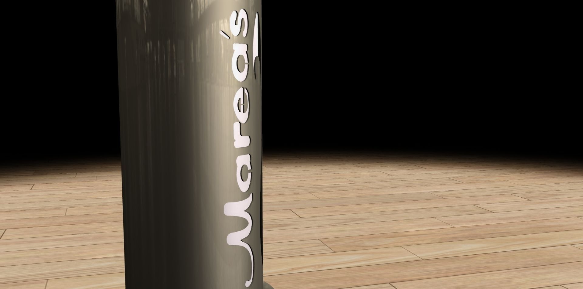 Rotating Ad Cylinder Free 3D model_1