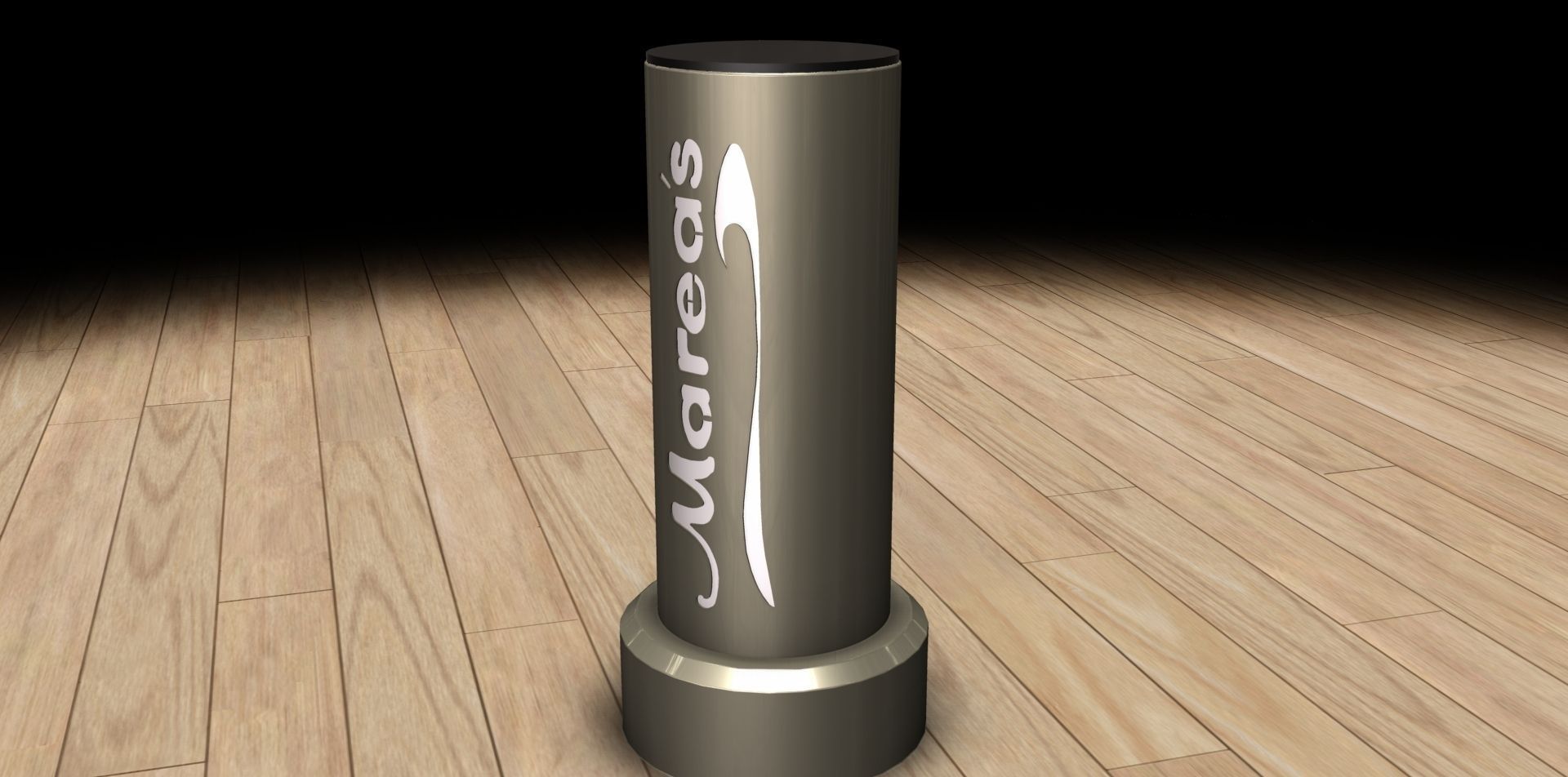 Rotating Ad Cylinder Free 3D model_3