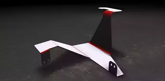 Bracket paper airplane