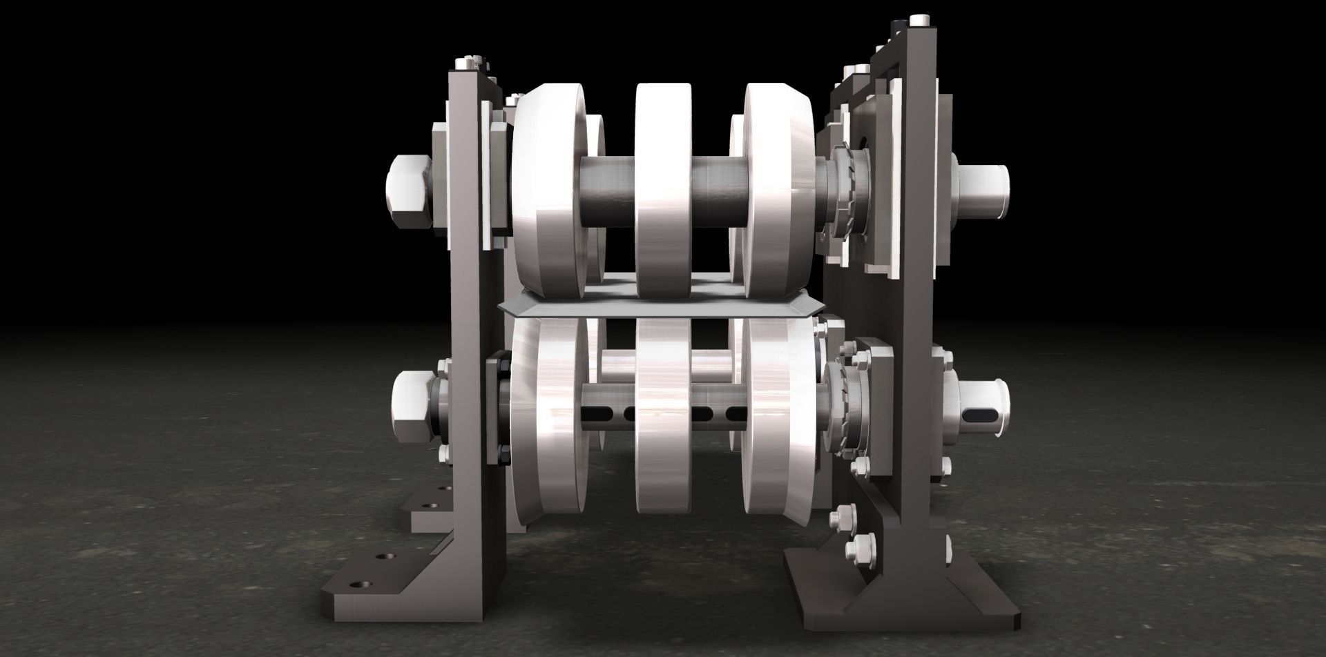 Roll Forming Mill First two Passes 3D model_3