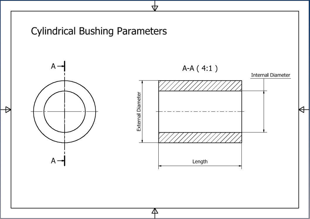 Cyl Bushing Ipart Factory Free 3D model_3