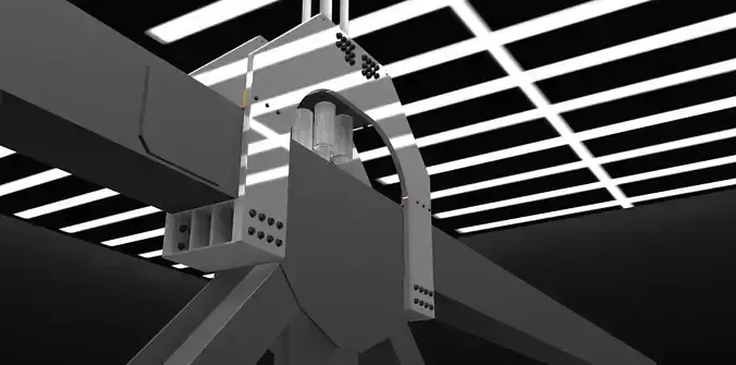 Suspension Bridge Cable-Deck Connection Free 3D model