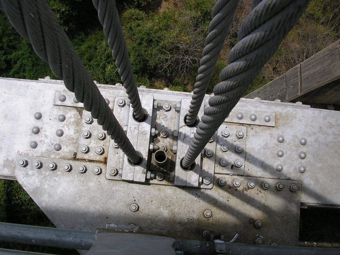 Suspension Bridge CableDeck Connection free 3D Model STL STP