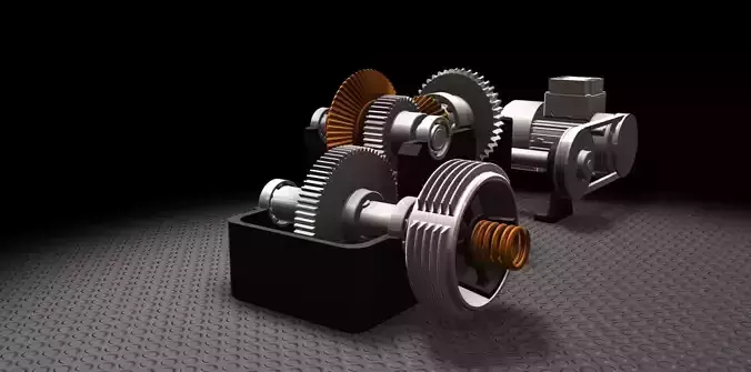 Speed Reduction System 3D model