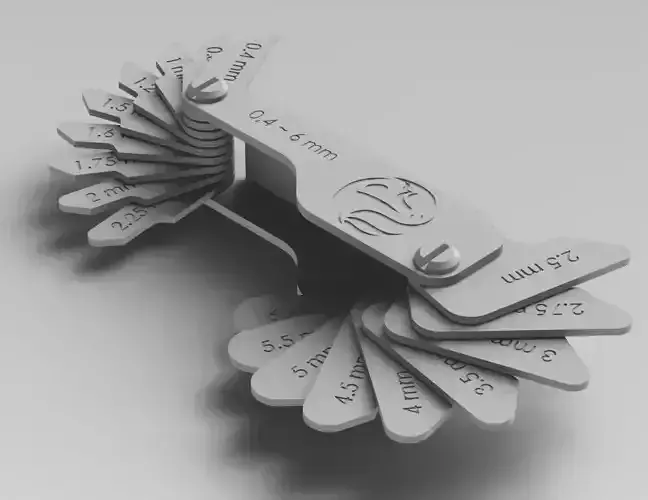 Radius Gauge metric Free 3D model