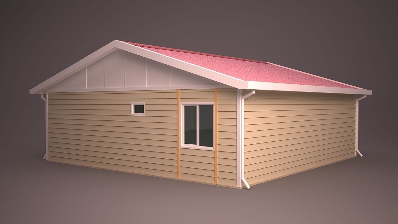 HOME COLLECTION 4 house with roof 3D model_17