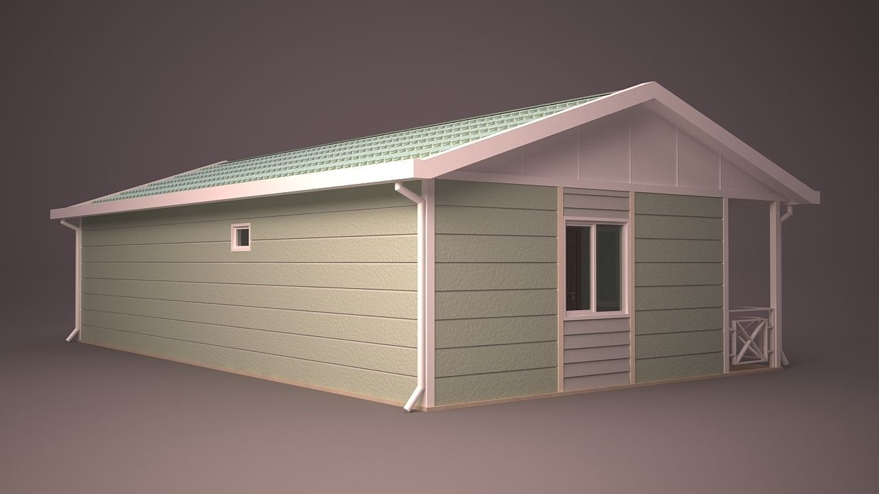 HOME COLLECTION 4 house with roof 3D model_53