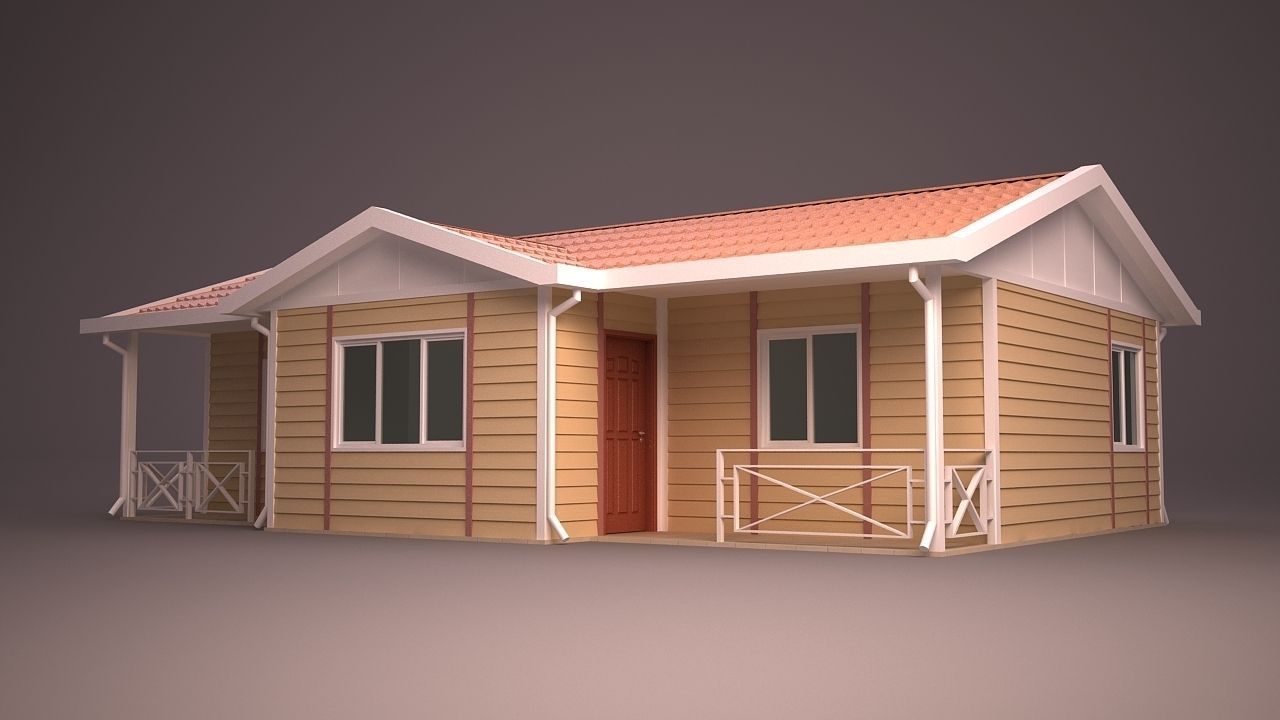 HOME COLLECTION 4 house with roof 3D model_48