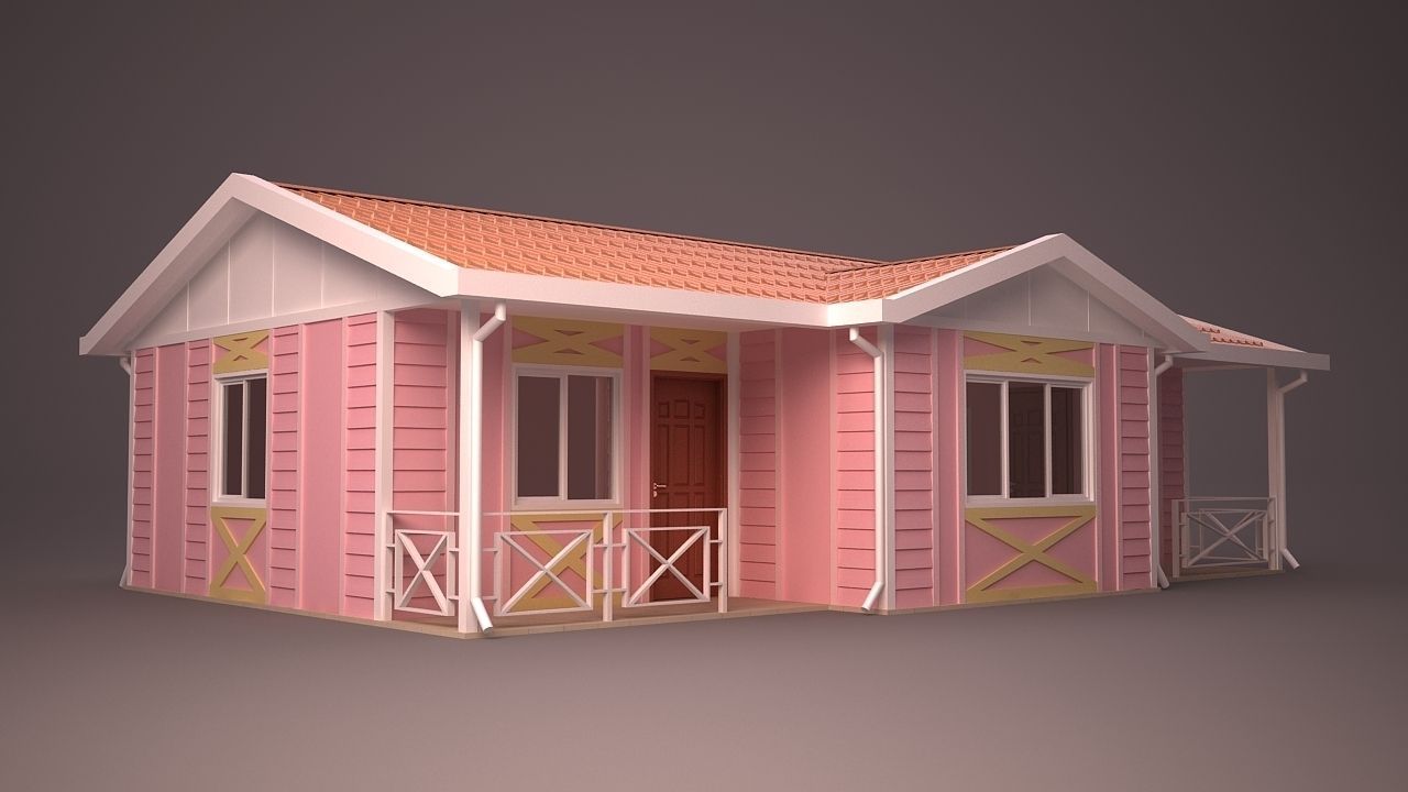 HOME COLLECTION 4 house with roof 3D model_49